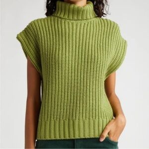 Staud Bette Cap Sleeve Sweater